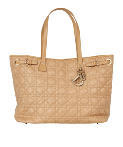 Soft Cannage Shopper, Coated Canvas, Beige, 01-BO-0131, DB, 3*